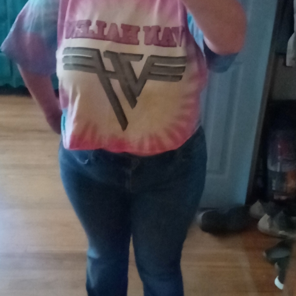 Authentic 1995 Van Halen tie dye concert crop top - Picture 5 of 5